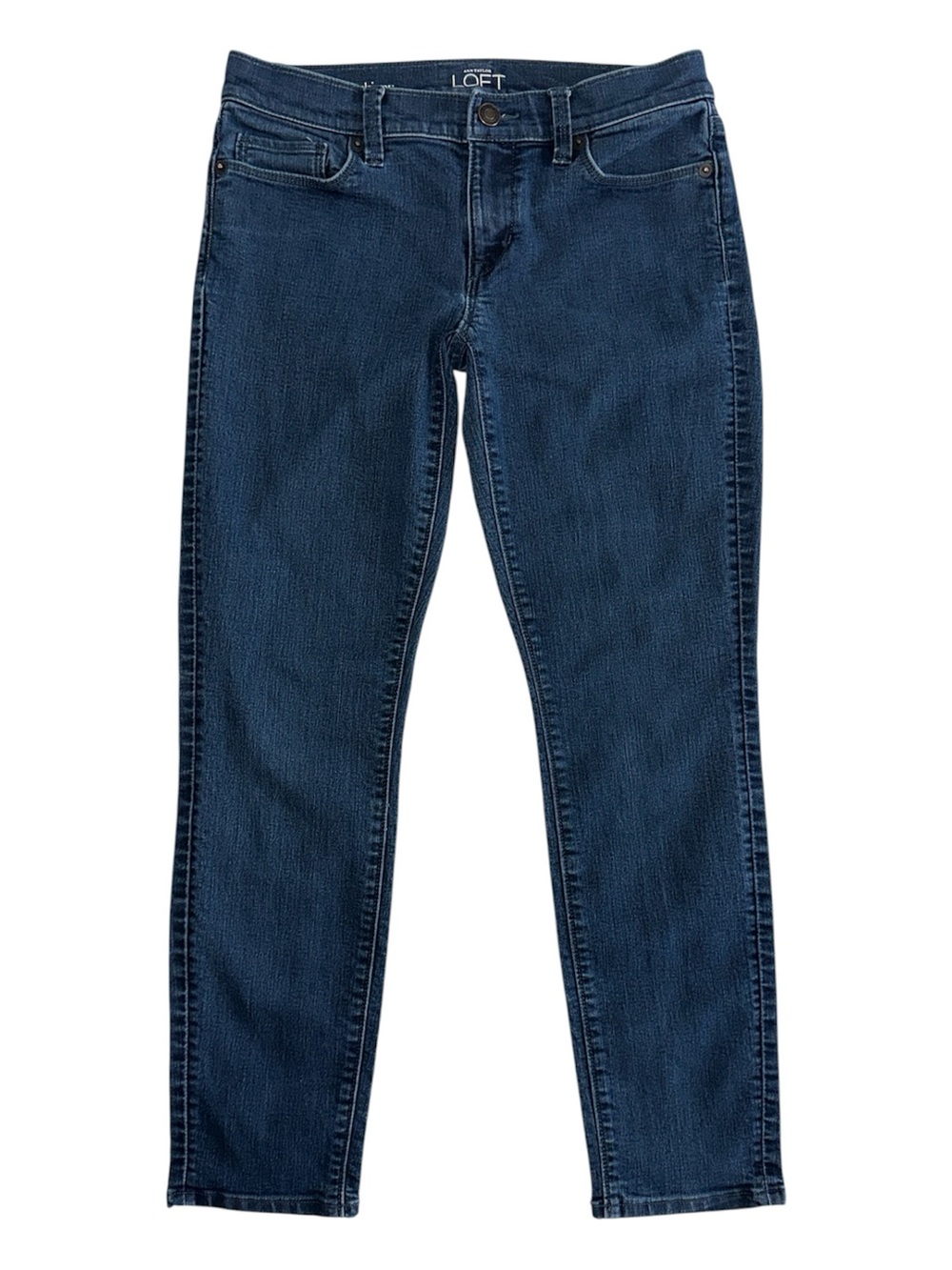 Ann Taylor Loft Women’s Dark Wash Denim Modern Skinny Jean Size 6 Petite
